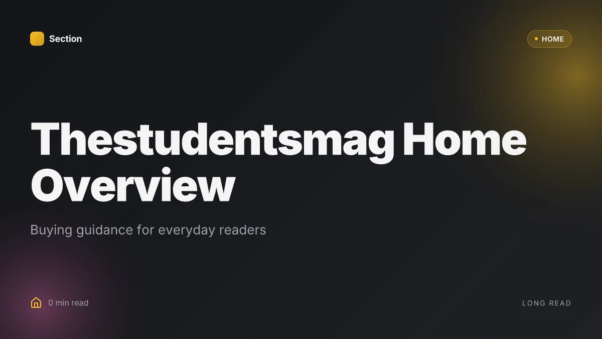 Thestudentsmag Home Overview